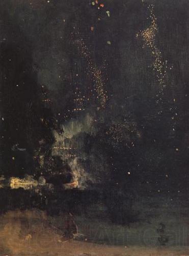 James Abbott McNeil Whistler Nocturne in Black and Gold:The Falling Rocket France oil painting art
